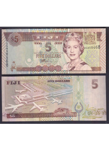 FIJI 5 Dollars 2002 Fior di Stampa